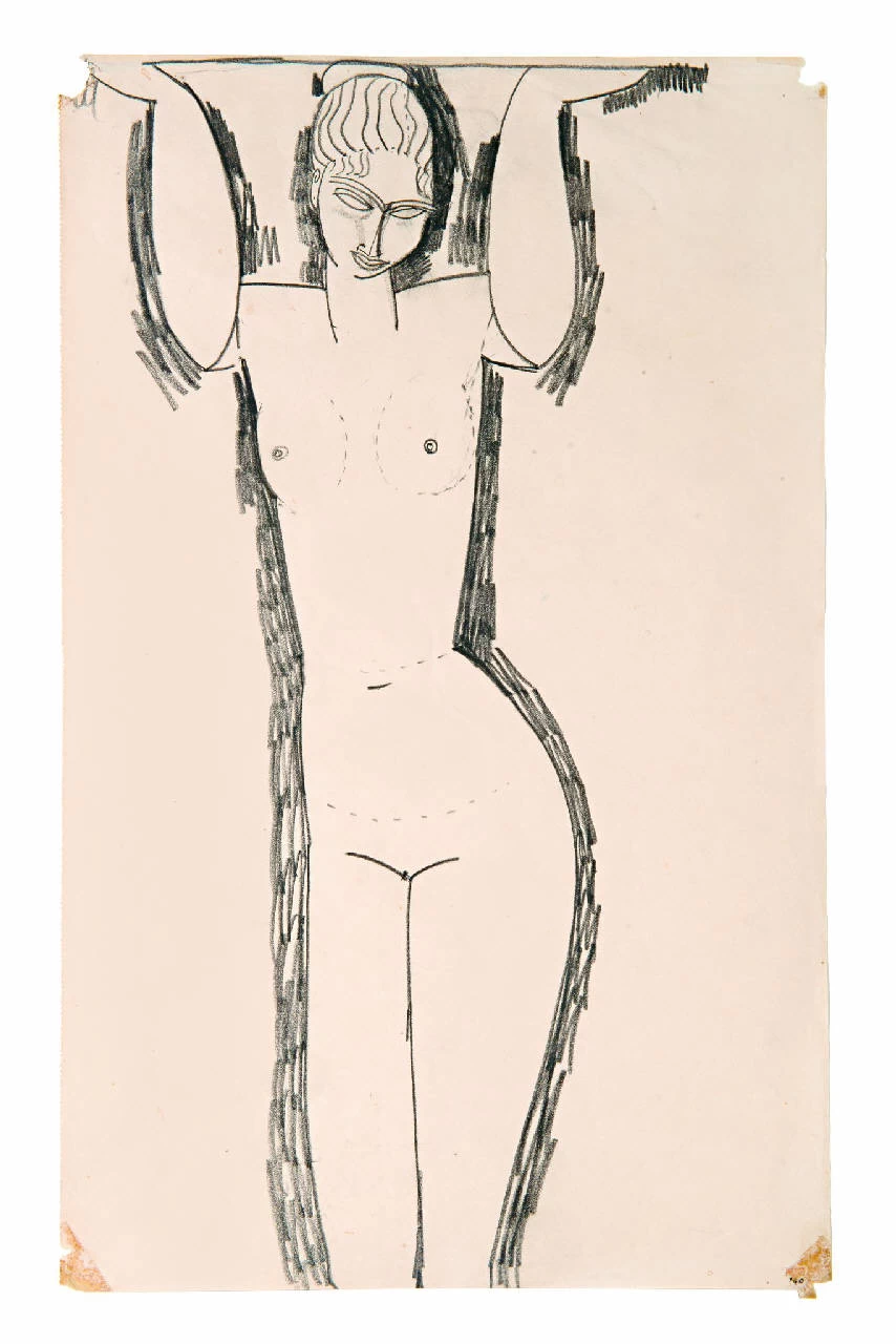 Amedeo Modigliani - 269, Cariatide, Villa Necchi Campiglio, Milano